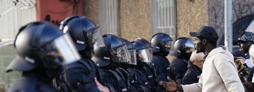 GRAFCAT5904. BADALONA (BARCELONA) (ESPAÑA), 18/12/2025.- Aspecto este jueves del espacio donde el