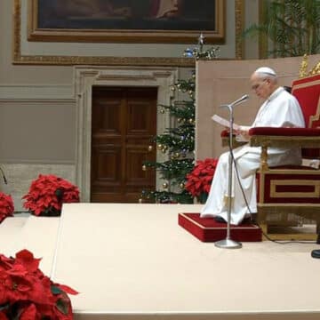 El papa León XIV, en su primer discurso de Navidad a la Curia romana