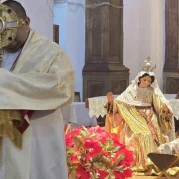 Un nacimiento en parroquia de Nicaragua