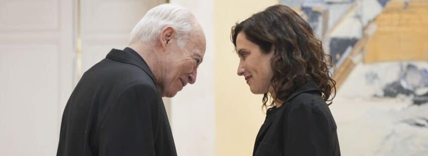 Ayuso y el cardenal Aguiar