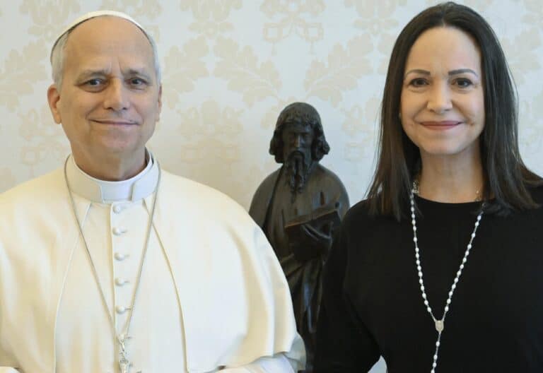 María Corina Machado y León XIV