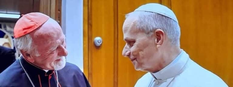 El cardenal Vicente Bokalic se reunió con el papa León XIV