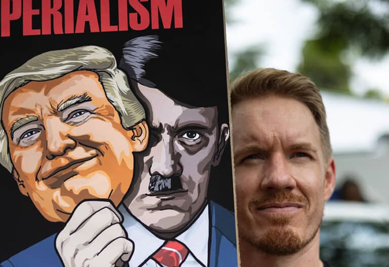 Protestas contra el ataque de Trump a Venezuela