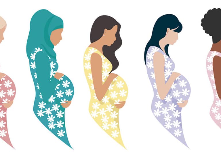 Mujeres embarazadas. Ilustración de agencia iStock