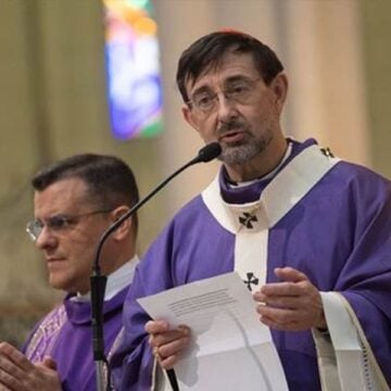 José Cobo, en el funeral