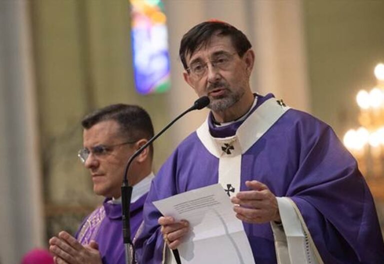 José Cobo, en el funeral