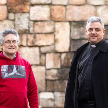 Los párrocos Pablo Nicolás Cuadrado y Javier Sánchez-Cervera