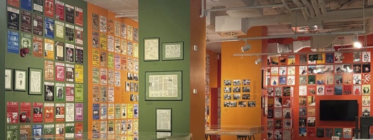 Muestra con las 815 portadas de ‘El Ciervo’ expuestas en la librería Blanquerna.