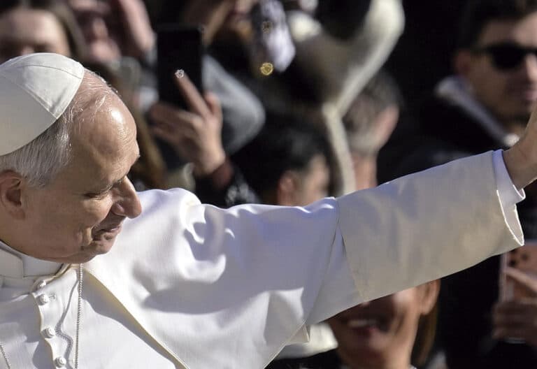 El papa León XIV en una audiencia en el Vaticano el 18 de febrero de 2026