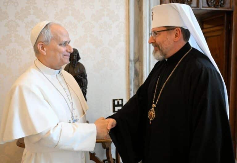 Shevchuk con León XIV