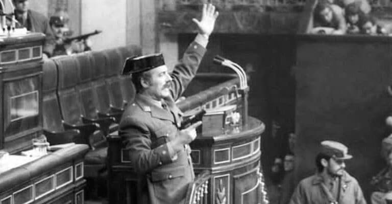 Tejero en el golpe del 23F