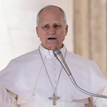 El papa León XIV, en la audiencia general de los miércoles