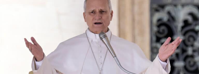 El papa León XIV, en la audiencia general de los miércoles