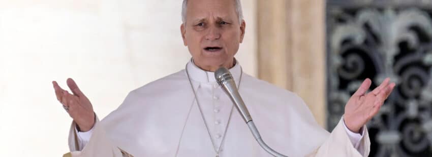 El papa León XIV, en la audiencia general de los miércoles