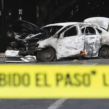 Vehículos incendiados