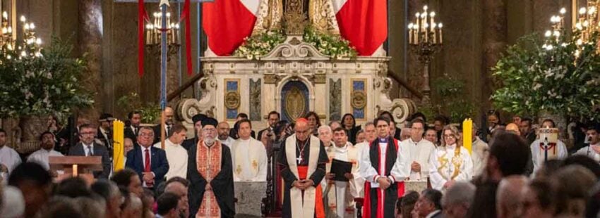 El Cardenal chileno presidió la tradicional Oración Ecuménica con participación del presidente