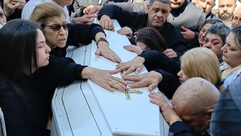 Funeral de Pierre el Rahi, sacerdote libanés asesinado por Israel