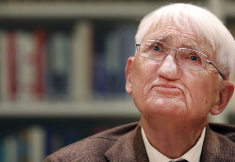 El filósofo alemán Jürgen Habermas