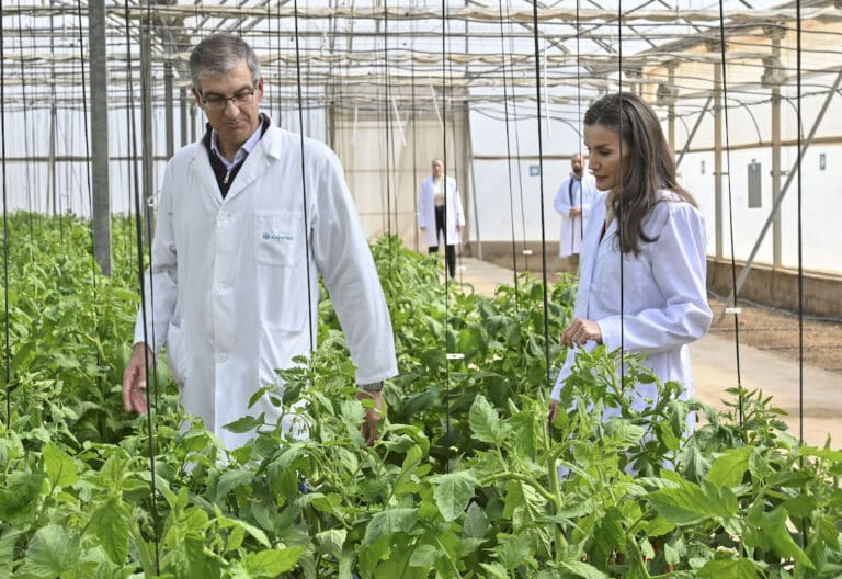 La reina Letizia explora el "milagro de AlmerÌa" en los 50 aÒos del centro de Cajamar