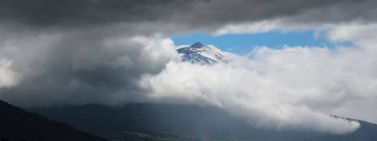 el Teide visto desde el municipio tinerfeño de La Matanza