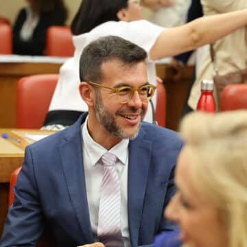 Amador Marqués, diputado socialista, en el Congreso