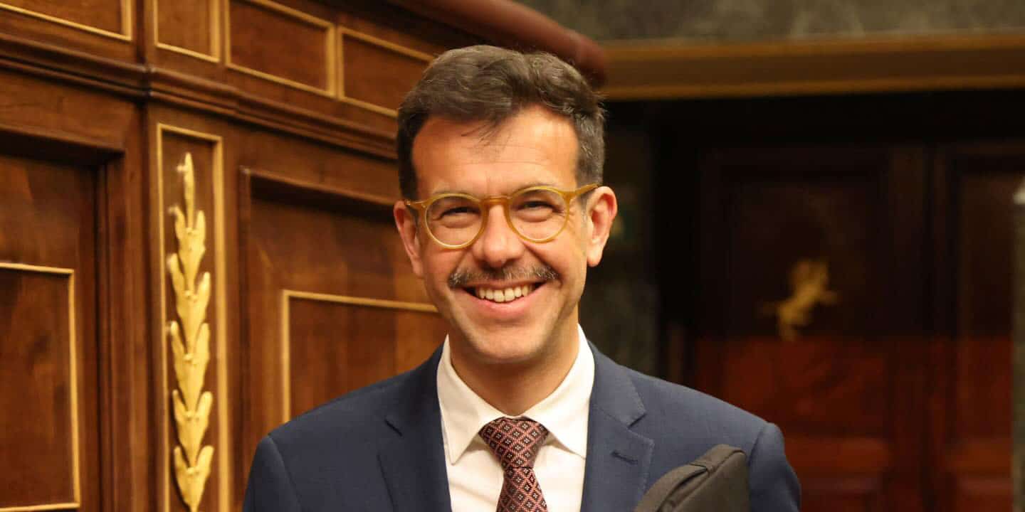 Amador Marqués, diputado socialista, en el Congreso