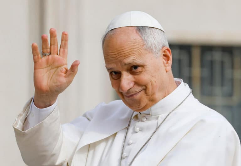 El papa León XIV, en la audiencia general