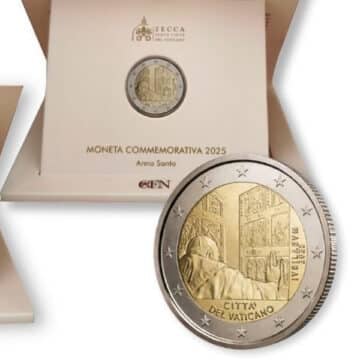 Los coleccionistas ya pueden conseguir los nuevos euros del Vaticano dedicados al Jubileo 2025,