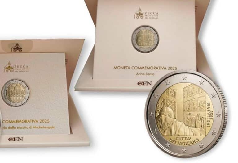Los coleccionistas ya pueden conseguir los nuevos euros del Vaticano dedicados al Jubileo 2025,