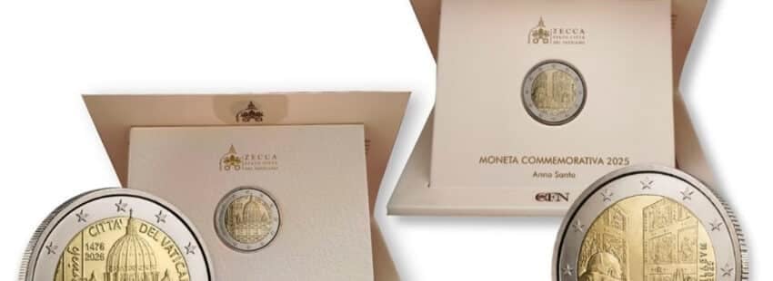 Los coleccionistas ya pueden conseguir los nuevos euros del Vaticano dedicados al Jubileo 2025,