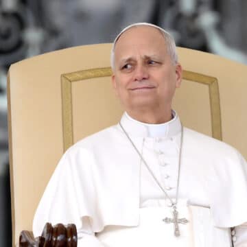 El papa León XIV en la audiencia general