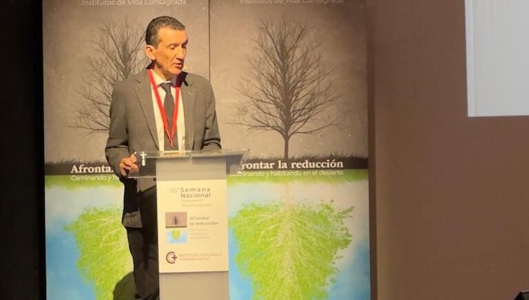 Ángel Cordovilla en la 55ª Semana Nacional para Institutos de Vida Consagrada. Foto: ITVR