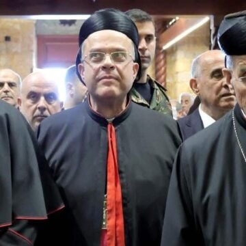 Líderes católicos en Qlayaa, Líbano