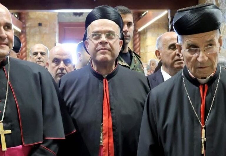 Líderes católicos en Qlayaa, Líbano