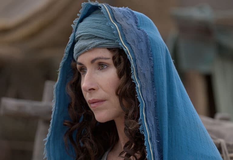 La actriz Minnie Driver, en el papel de Sara en la miniserie ‘The Faithful’. Foto: Fox
