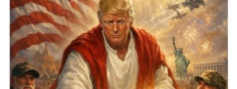 Trump como Cristo