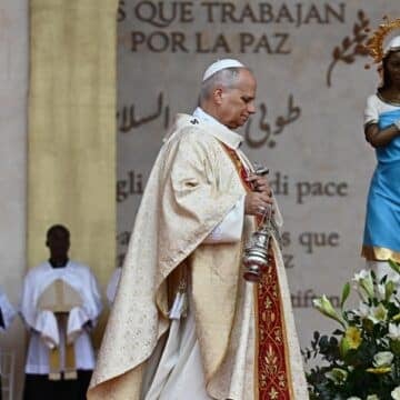 León XIV, en la misa en Malabo