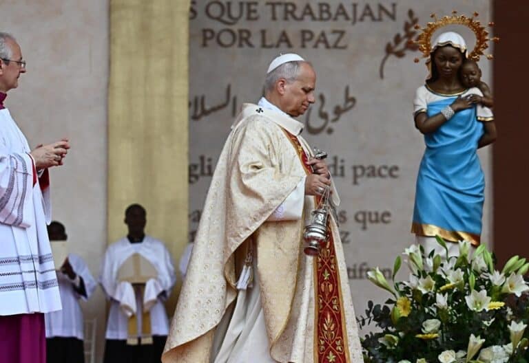 León XIV, en la misa en Malabo