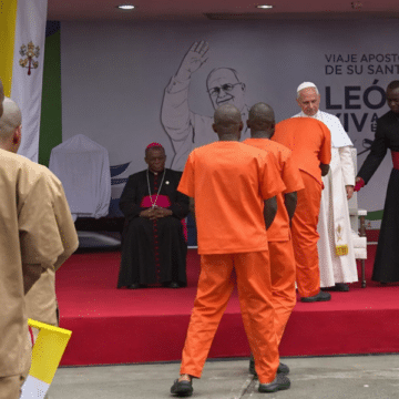 León XIV, en la cárcel de Bata