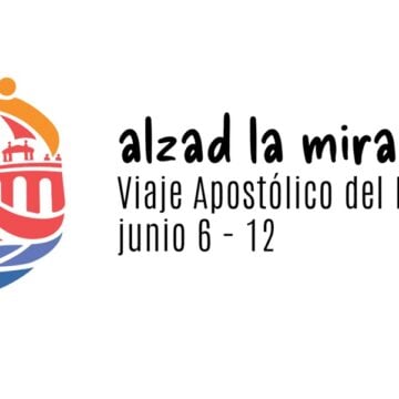 Logo y lema del viaje de León XIV a España