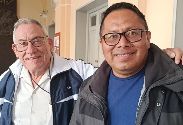 Gabriel Putoy y Rafael Aragón, exiliados de Nicaragua.