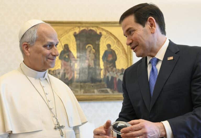 León XIV y Marco Rubio