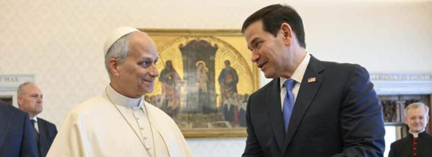 León XIV y Marco Rubio