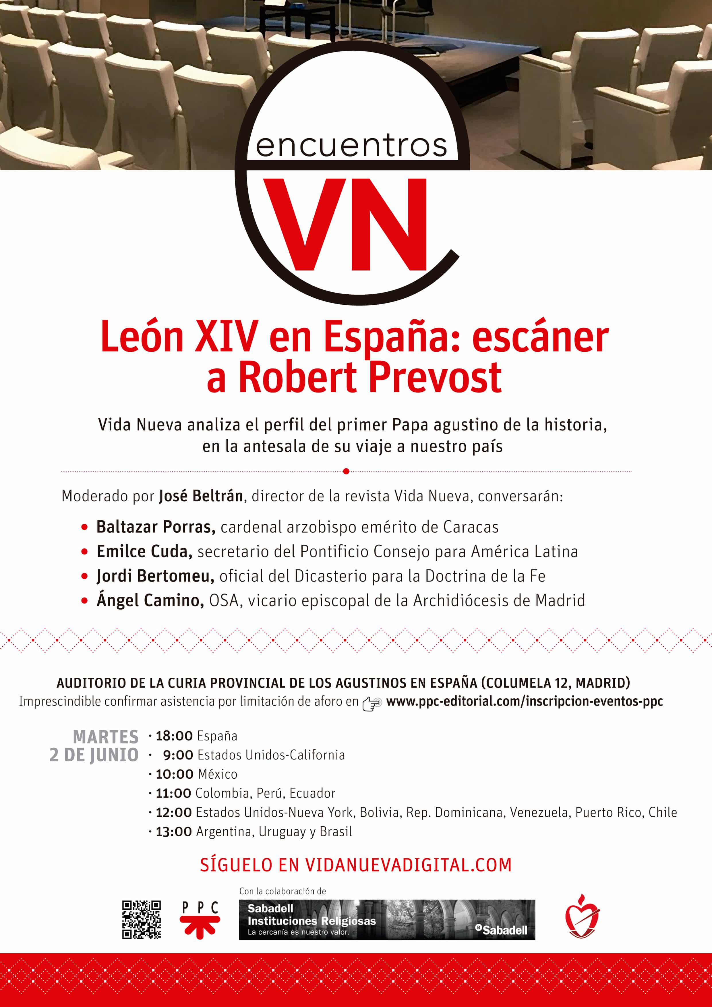 Encuentros Vida Nueva: León XIV  en España
