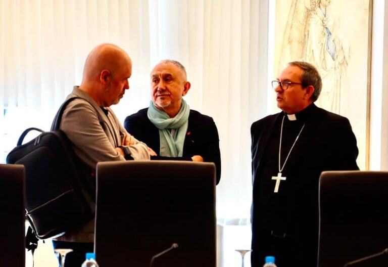 Unai Sordo y Pepe Álvarez visitan la Conferencia Episcopal