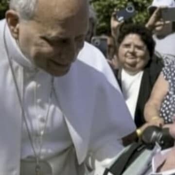 Encuentro de Andrés Marcio con el Papa