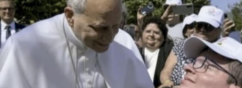 Encuentro de Andrés Marcio con el Papa