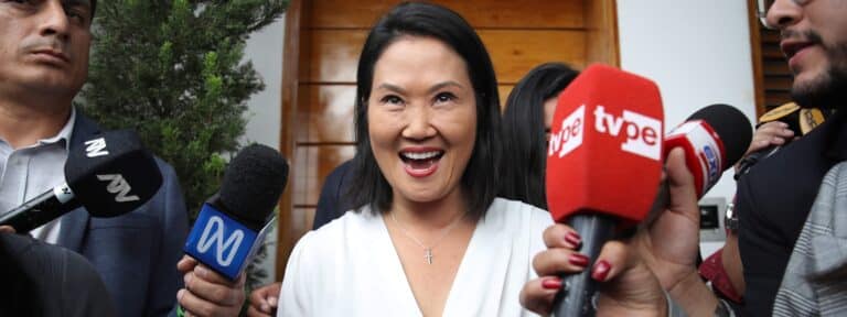 Keiko Fujimori, candidata derechista en Perú