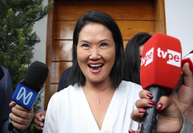 Keiko Fujimori, candidata derechista en Perú