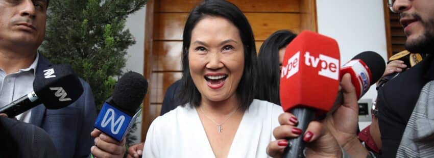 Keiko Fujimori, candidata derechista en Perú